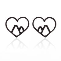 Women's Simple Style Geometric Snowflake Stainless Steel No Inlaid Ear Studs Stainless Steel Earrings sku image 26