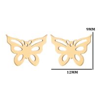 1 Pair Simple Style Solid Color Stainless Steel Plating Gold Plated Ear Studs sku image 12