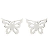1 Pair Fashion Butterfly Stainless Steel Plating Ear Studs sku image 2