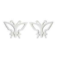 1 Pair Fashion Butterfly Stainless Steel Plating Ear Studs sku image 4