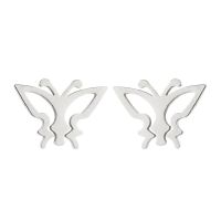 1 Pair Simple Style Solid Color Stainless Steel Plating Gold Plated Ear Studs sku image 4