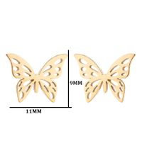 1 Pair Fashion Butterfly Stainless Steel Plating Ear Studs sku image 28