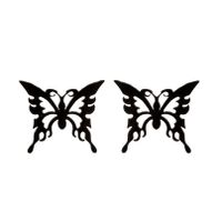 1 Pair Fashion Butterfly Stainless Steel Plating Ear Studs sku image 12