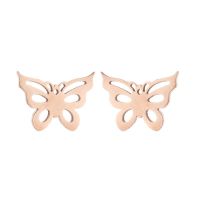 1 Pair Fashion Butterfly Stainless Steel Plating Ear Studs sku image 14