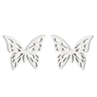 1 Pair Fashion Butterfly Stainless Steel Plating Ear Studs sku image 7