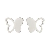 1 Pair Fashion Butterfly Stainless Steel Plating Ear Studs sku image 8