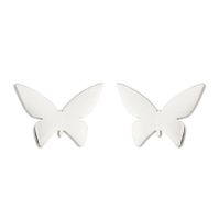 Women's Simple Style Butterfly Stainless Steel No Inlaid Ear Studs Plating Stainless Steel Earrings sku image 9