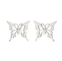 1 Pair Fashion Butterfly Stainless Steel Plating Ear Studs main image 5