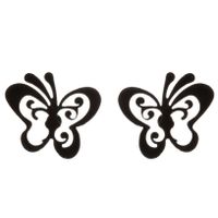 1 Pair Fashion Butterfly Stainless Steel Plating Ear Studs sku image 27