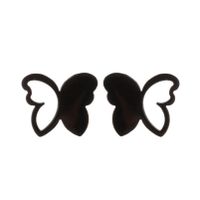 Women's Simple Style Butterfly Stainless Steel No Inlaid Ear Studs Plating Stainless Steel Earrings sku image 33