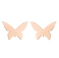 1 Pair Fashion Butterfly Stainless Steel Plating Ear Studs sku image 35