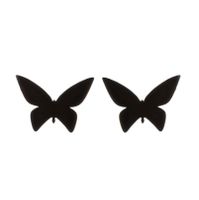 Women's Simple Style Butterfly Stainless Steel No Inlaid Ear Studs Plating Stainless Steel Earrings sku image 36