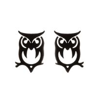 1 Pair Fashion Animal Owl Stainless Steel Plating Ear Studs sku image 15