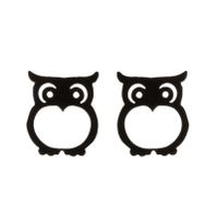 1 Pair Fashion Animal Owl Stainless Steel Plating Ear Studs sku image 18