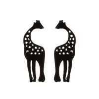 1 Pair Fashion Giraffe Stainless Steel Plating Ear Studs sku image 2