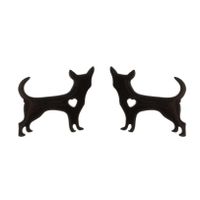 1 Pair Cute Animal Titanium Steel Plating Ear Studs sku image 12