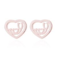 Women's Simple Style Geometric Stainless Steel No Inlaid Ear Studs Stainless Steel Earrings sku image 26