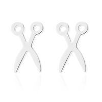 Women's Simple Style Geometric Stainless Steel No Inlaid Ear Studs Stainless Steel Earrings sku image 1