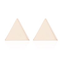 Women's Simple Style Geometric Stainless Steel No Inlaid Ear Studs Stainless Steel Earrings sku image 31