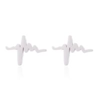 Women's Simple Style Geometric Stainless Steel No Inlaid Ear Studs Stainless Steel Earrings sku image 8