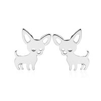 Women's Simple Style Geometric Stainless Steel No Inlaid Ear Studs Stainless Steel Earrings sku image 12