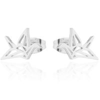 Women's Simple Style Geometric Stainless Steel No Inlaid Ear Studs Stainless Steel Earrings sku image 13