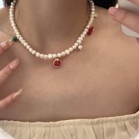 Women's Vacation Fruit Imitation Pearl Pearl Necklace Beaded main image 2