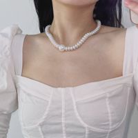 Frau Einfacher Stil Geometrisch Imitationsperle Perle Halskette Perlen main image 4