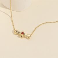 Unisex Fashion Geometric Copper Zircon Necklace Plating Copper Necklaces sku image 1