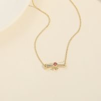 Unisex Fashion Geometric Copper Zircon Necklace Plating Copper Necklaces main image 2