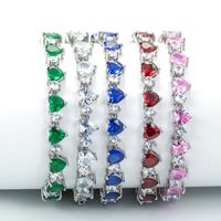 Sweet Heart Copper Plating Zircon Bracelets sku image 10