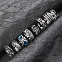 European And American Exaggerated Animal Ring Alloy Distressed Joint Ring Cross-border Metal Open Ring Frog Snake-shaped main image 5