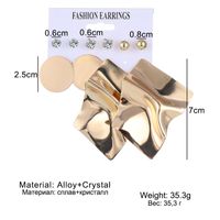 Frau Mode Geometrisch Legierung Künstliche Edelsteine Ohrringe Perle Überzug Metall Drop Ohrringe main image 5