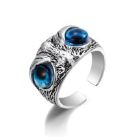 European And American Exaggerated Animal Ring Alloy Distressed Joint Ring Cross-border Metal Open Ring Frog Snake-shaped sku image 1