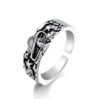 European And American Exaggerated Animal Ring Alloy Distressed Joint Ring Cross-border Metal Open Ring Frog Snake-shaped sku image 11