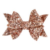 Girl's Cute Sweet Bow Knot Sequin Sequin Hair Clip sku image 2