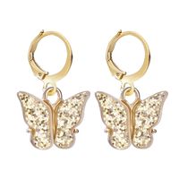 Unisex Fashion Geometric Butterfly Alloy Artificial Pearls Earrings Drop Earrings sku image 3