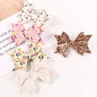 Girl's Cute Sweet Bow Knot Sequin Sequin Hair Clip main image 2
