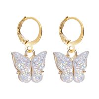 Unisex Mode Geometrische Schmetterlings Legierung Künstliche Perlen Ohrringe Tropfen Ohrringe main image 3