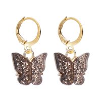 Unisex Mode Geometrische Schmetterlings Legierung Künstliche Perlen Ohrringe Tropfen Ohrringe sku image 2