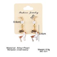 Unisex Fashion Christmas Tree Santa Claus Snowman Alloy Artificial Gemstones Earrings Drop Earrings main image 5