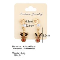 Unisex Fashion Christmas Tree Santa Claus Snowman Alloy Artificial Gemstones Earrings Drop Earrings main image 4