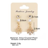 Unisex Fashion Christmas Tree Santa Claus Snowman Alloy Artificial Gemstones Earrings Drop Earrings main image 3