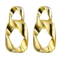 Metall Ketten Ohrringe, Europäische Und Amerikanische Neue Unregelmäßige Grenz Überschreitende Neue Ohrringe, Einfache Und Personal Isierte Metall Ohrringe, Vielseitig sku image 5