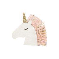 Enfants Mignon Licorne Noeud D'arc Chiffon Fait Main Pince À Cheveux sku image 7