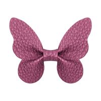 Kid's Sweet Solid Color Bow Knot Cloth Hair Clip sku image 1
