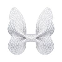 Kid's Sweet Solid Color Bow Knot Cloth Hair Clip sku image 5