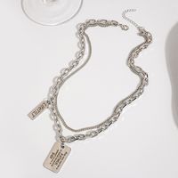 Frau Mode Geometrisch Legierung Halskette Überzug Halsketten sku image 6