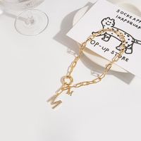 Frau Mode Geometrisch Legierung Halskette Überzug Halsketten sku image 3