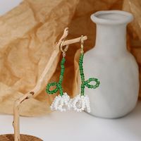 1 Pair Pastoral Fruit Artificial Crystal Plating Women's Earrings sku image 9